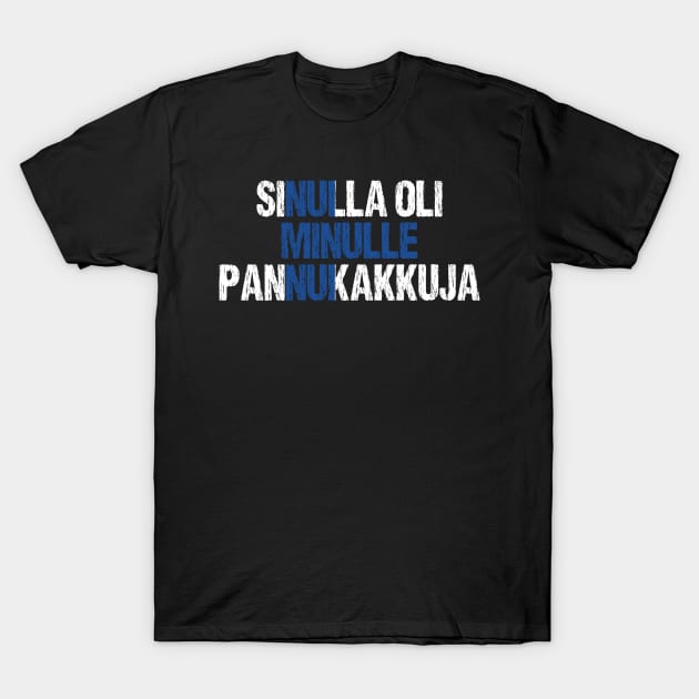 You Had Me At Pancakes Funny Finnish Food Lover Finland Flag T-Shirt by Nirvanibex